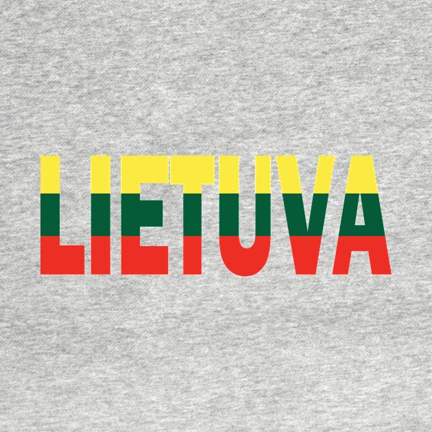 Lietuva Lithuanian Flag Distressed Souvenir by Nirvanibex